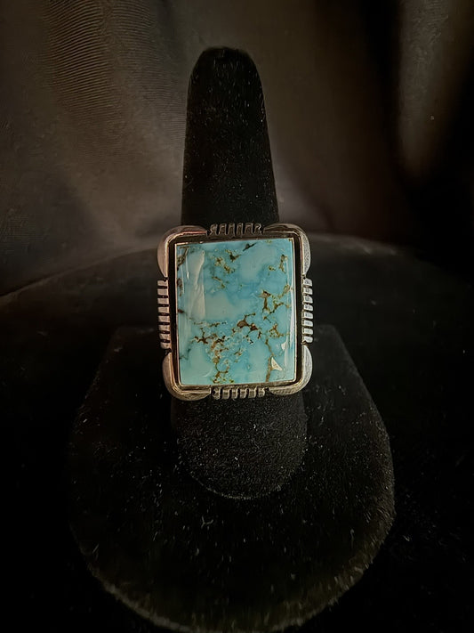 Turquoise/Sterling Silver Ring (Size 10)