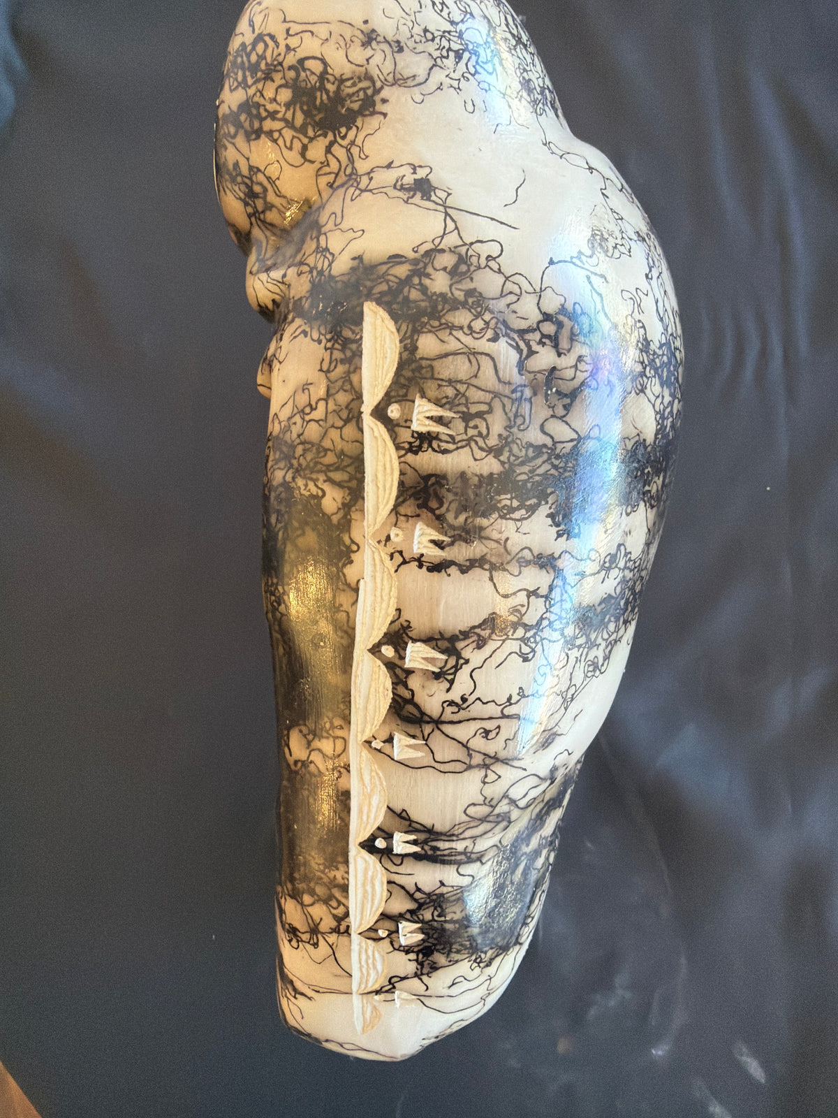 Horsehair Pottery - Buffalo/Village
