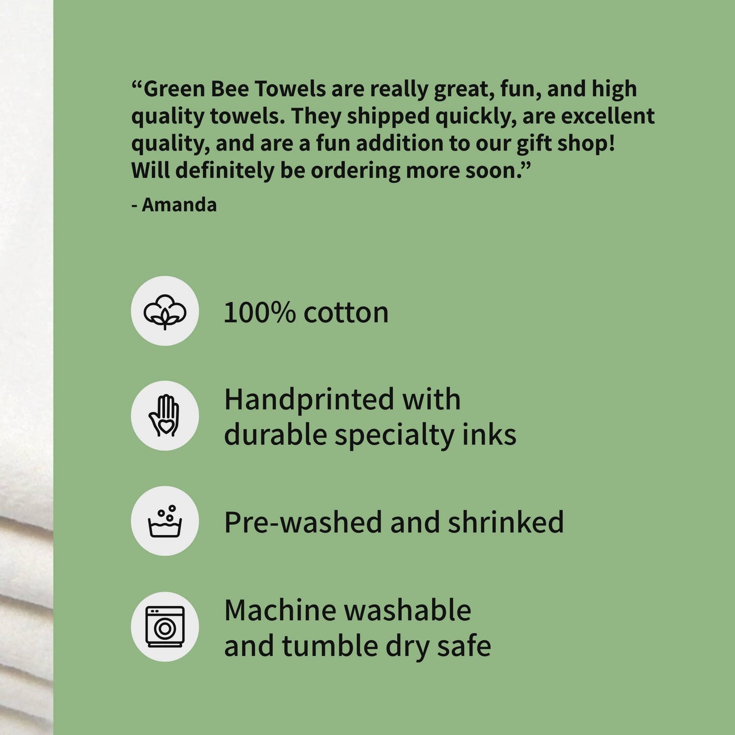 Dragonfly Dish Towel | Tea Towels | Flour Sack Dish Towels: Green