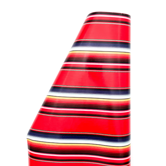 1/2 Ream - Red Serape Heavyweight Gift Wrap Roll (28 feet wide)