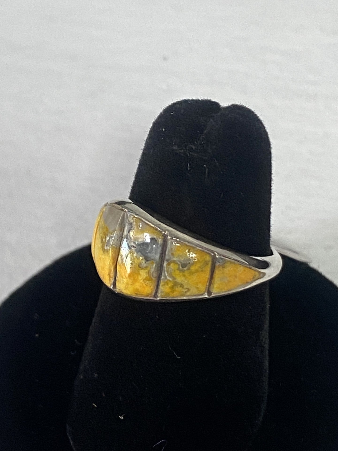 Bumble Bee Jasper & Sterling Silver Ring