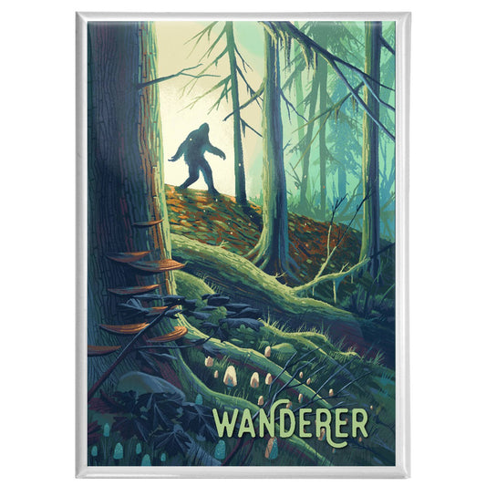 Wanderer, Bigfoot in Forest: Magnet