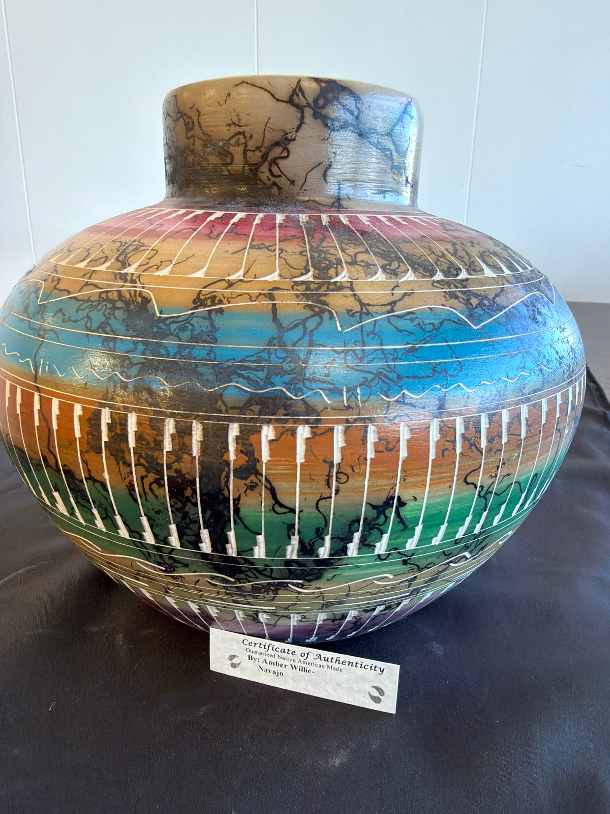Horsehair Pottery - Amber W. (Navajo)