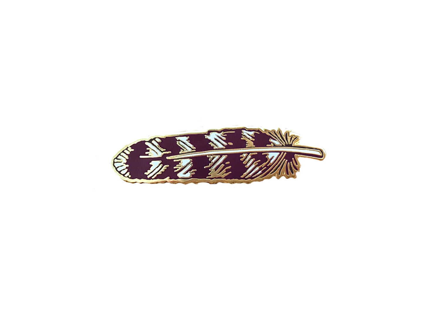 Feather Enamel Pin