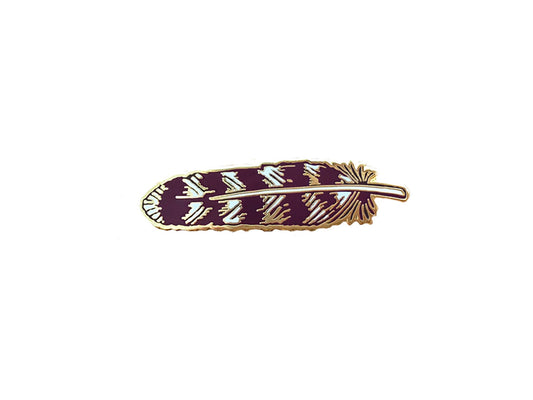 Feather Enamel Pin