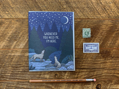 Howling Wolves Card