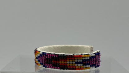 Beaded Bracelet Fuchsia, Blue Black