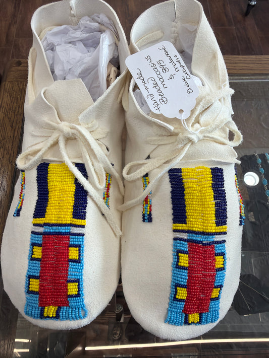 Beaded Moccasins Sz 9-10