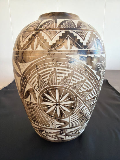 Horsehair Pottery - Painted Buffalo