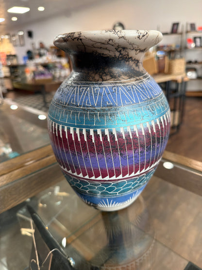 Horse Hair Pottery by M.G. (Navajo)