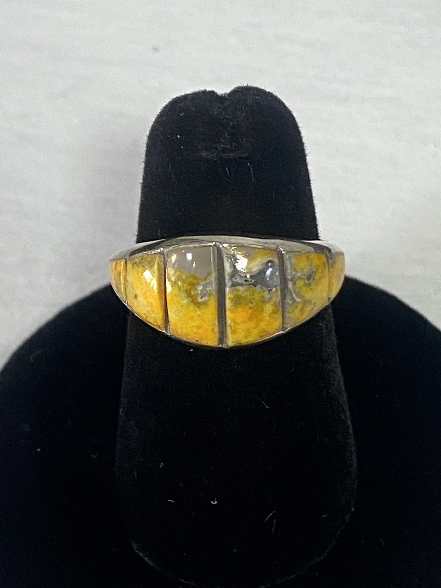 Bumble Bee Jasper & Sterling Silver Ring