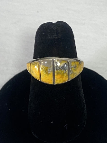 Bumble Bee Jasper & Sterling Silver Ring