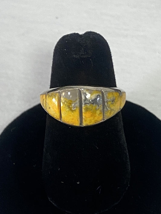 Bumble Bee Jasper & Sterling Silver Ring