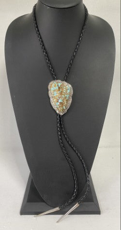 Sterling Silver & Boulder Royston Bolo