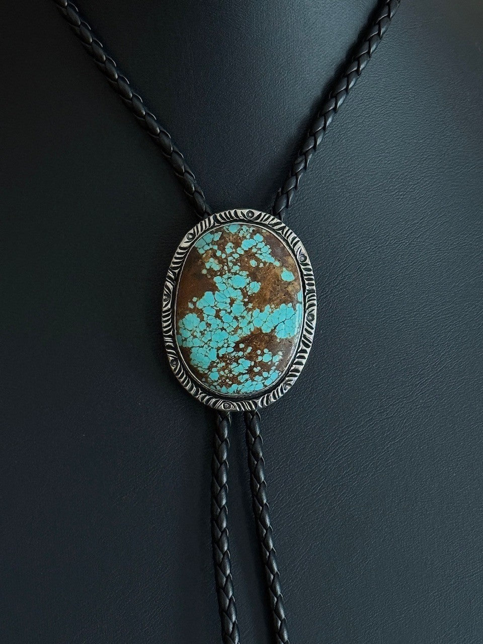Turquoise/Sterling Silver Bolo Tie