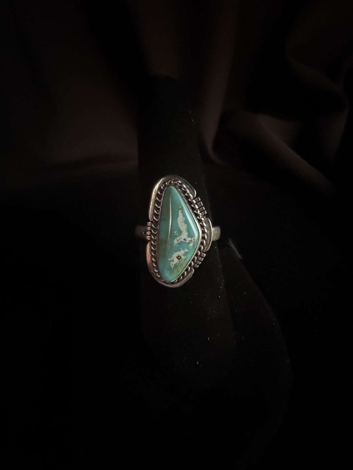 Turquoise/Sterling Silver Ring (Size 8)