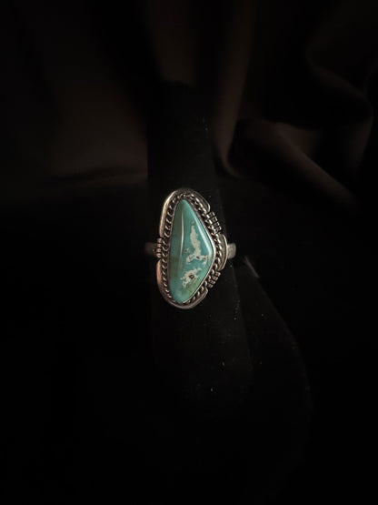 Turquoise/Sterling Silver Ring (Size 8)