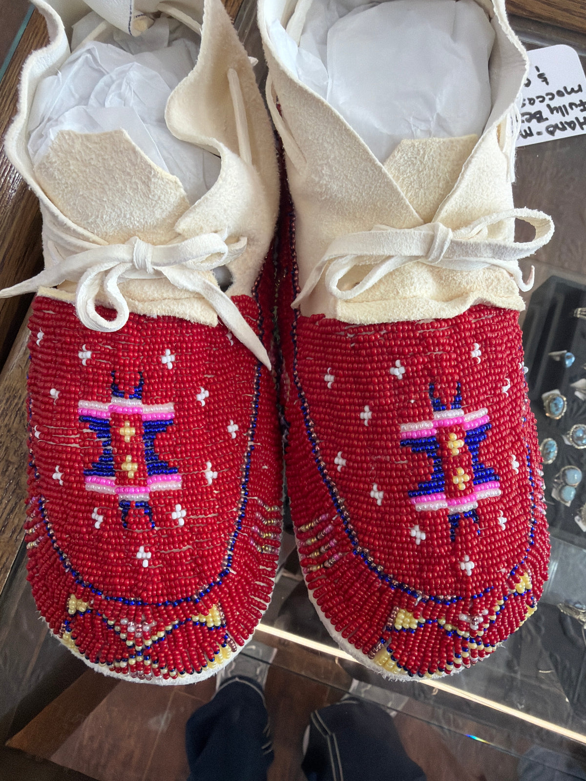 Fully Beaded Adult Moccasins