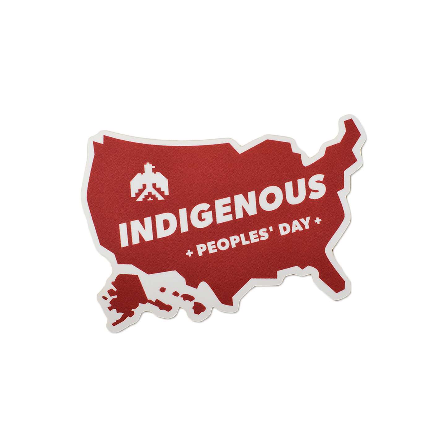 "Indigenous Peoples' Day USA"  Matte Vinyl Sticker