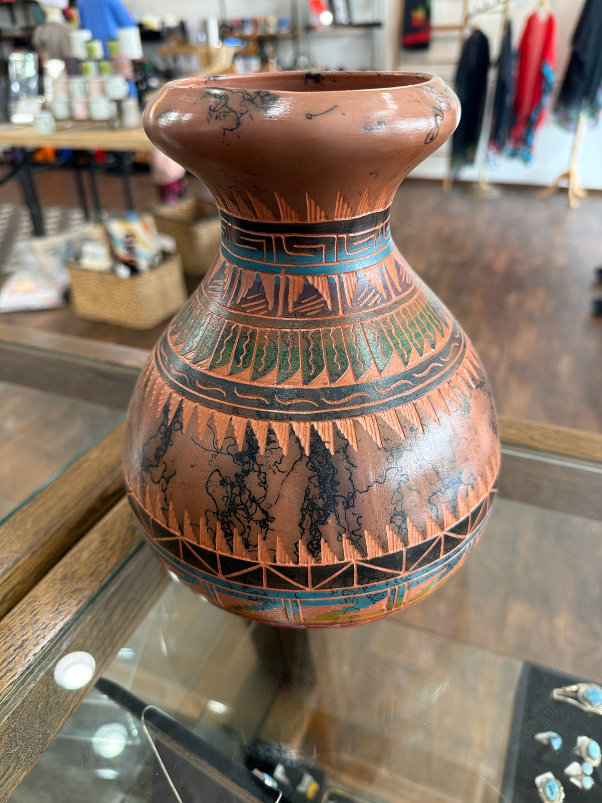 Pottery by Valarie Pete (Navajo)