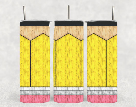 Pencil Teacher School Student Kid Artist Supply Tumbler