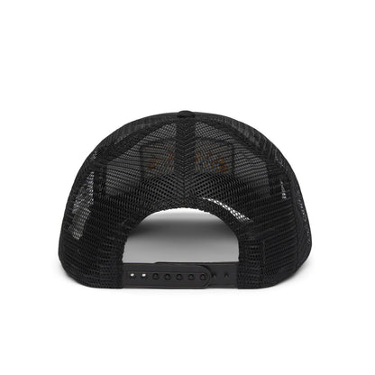 'YOU ARE ON NATIVE LAND' TRUCKER - BLACK POPPY