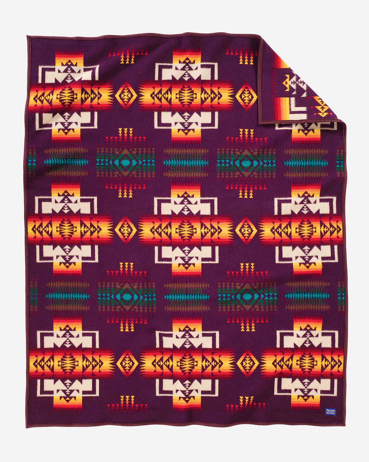 Pendleton Chief Joseph Jacquard Robe Maroon