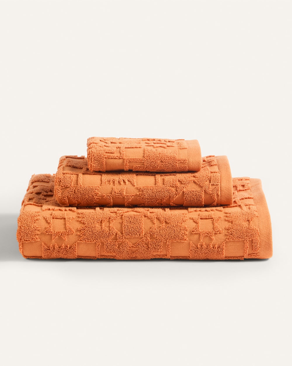 Pendleton Sculpted Towel Collection - Persimmon