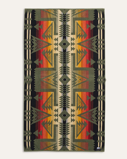 Pendleton Ponderosa Spa Towel - Green Multi