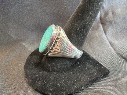 Turquoise/Sterling Silver Ring (Size 12 1/2)