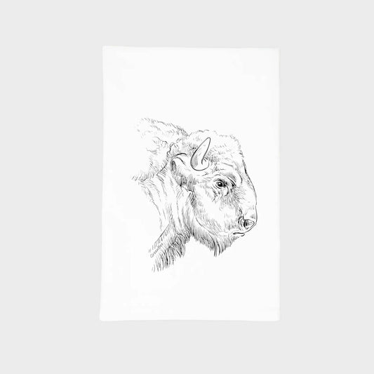 Buffalo Dish Towel | Tea Towels | Bison Head Kitchen Towel
