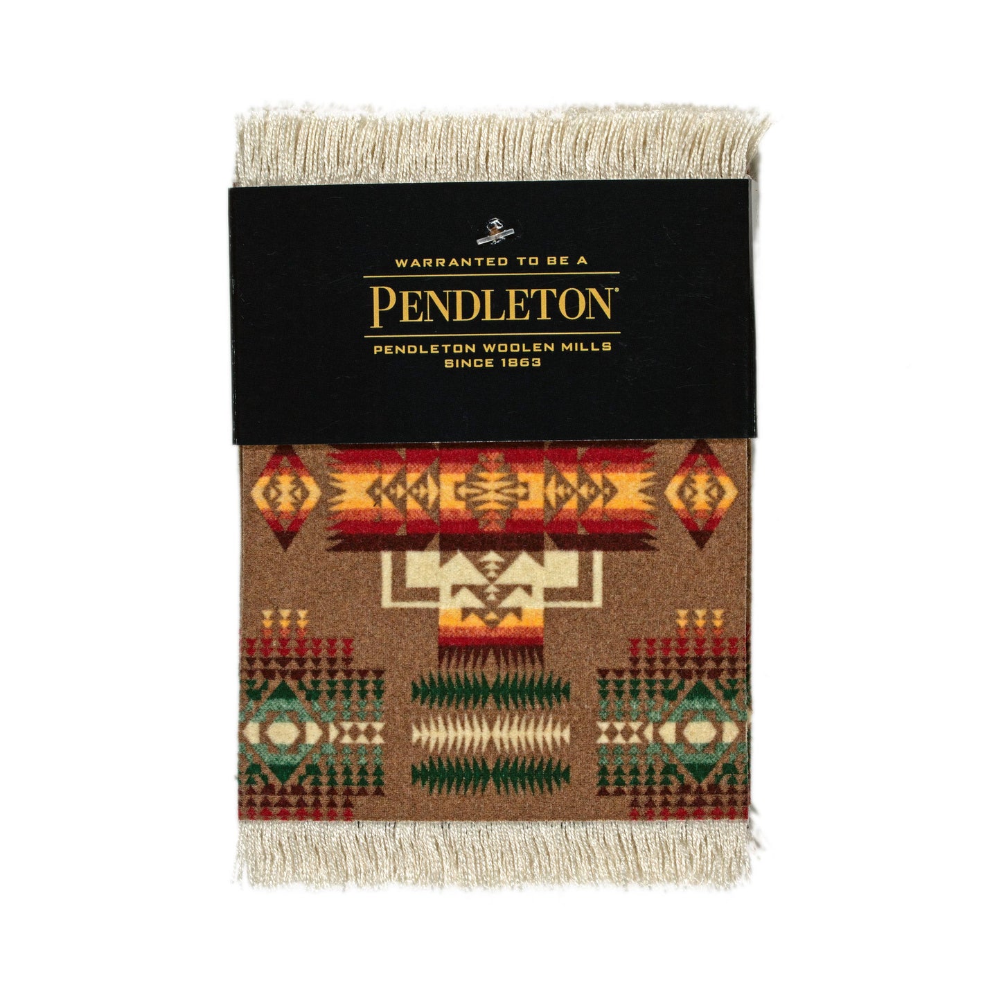 4 Pc CoasterRug Set Pendleton Chief Joseph Khaki