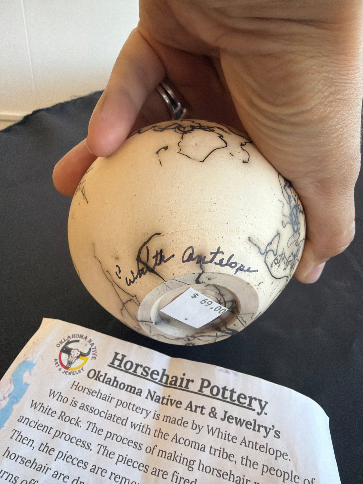 Horsehair Pottery - W. Antelope