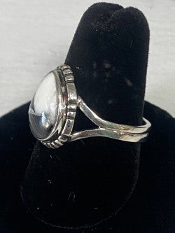 White Buffalo Turquoise & Sterling Silver Ring