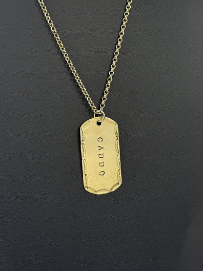 Tribal Dog Tag Necklaces