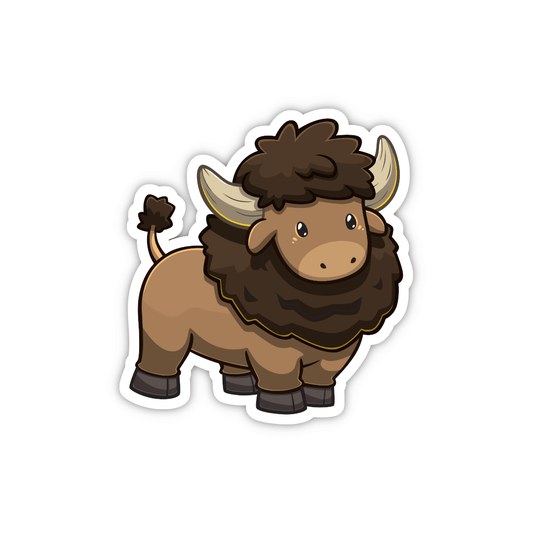 Buffalo Sticker | Cute Wild Animal Sticker