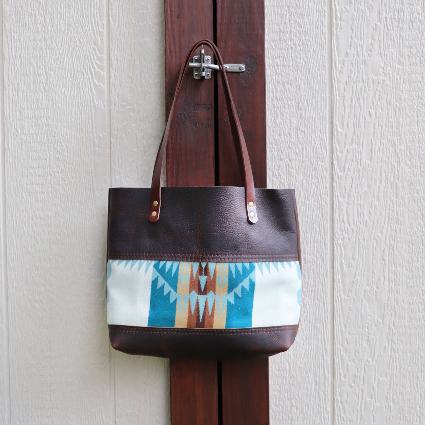 Wool Tote Short: Black / Rainbow Ridge