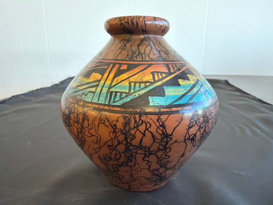 Horsehair Pottery - Peacock