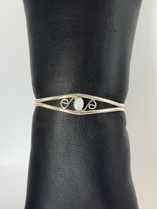 Opal & Sterling Silver Bracelet
