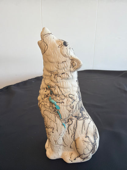 Horsehair Pottery - Wolf
