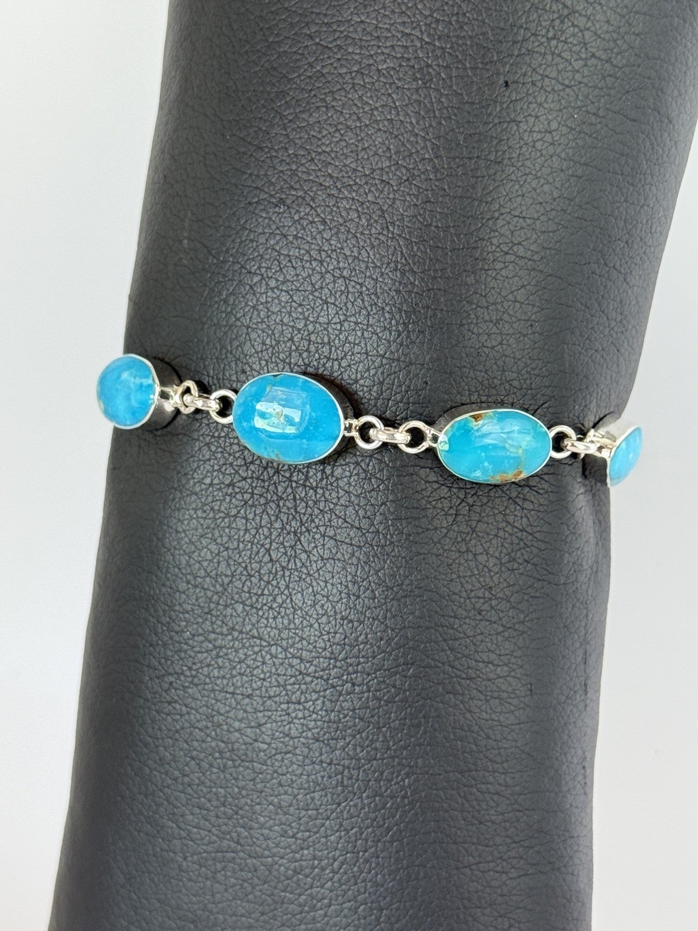 Kingman Turquoise & Sterling Silver Bracelet