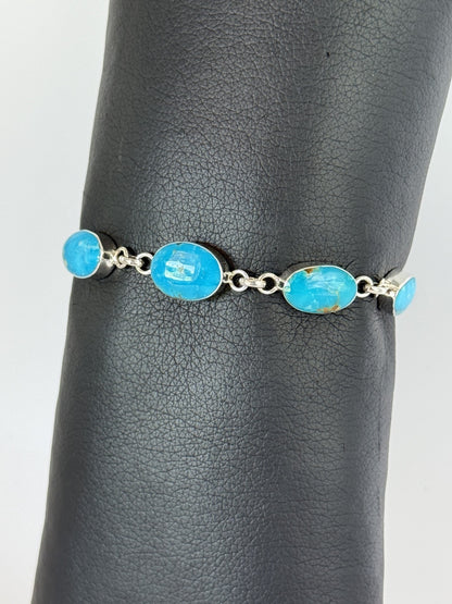 Kingman Turquoise & Sterling Silver Bracelet