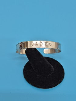 Plains Silver Tribal Name Bracelet