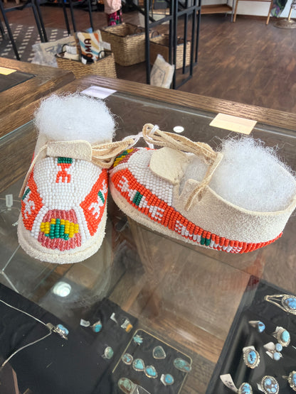 Fully Beaded Baby Moccasins
