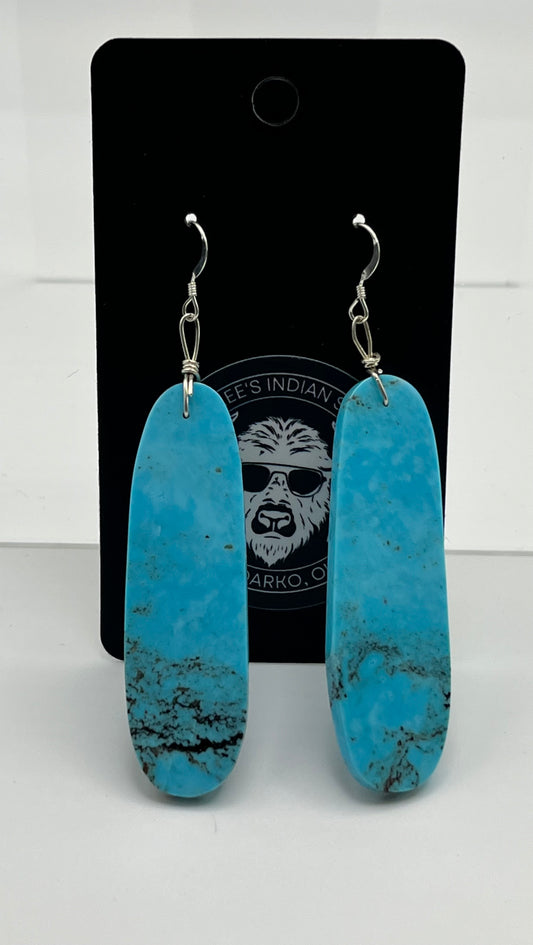 Turquoise Slab Earrings