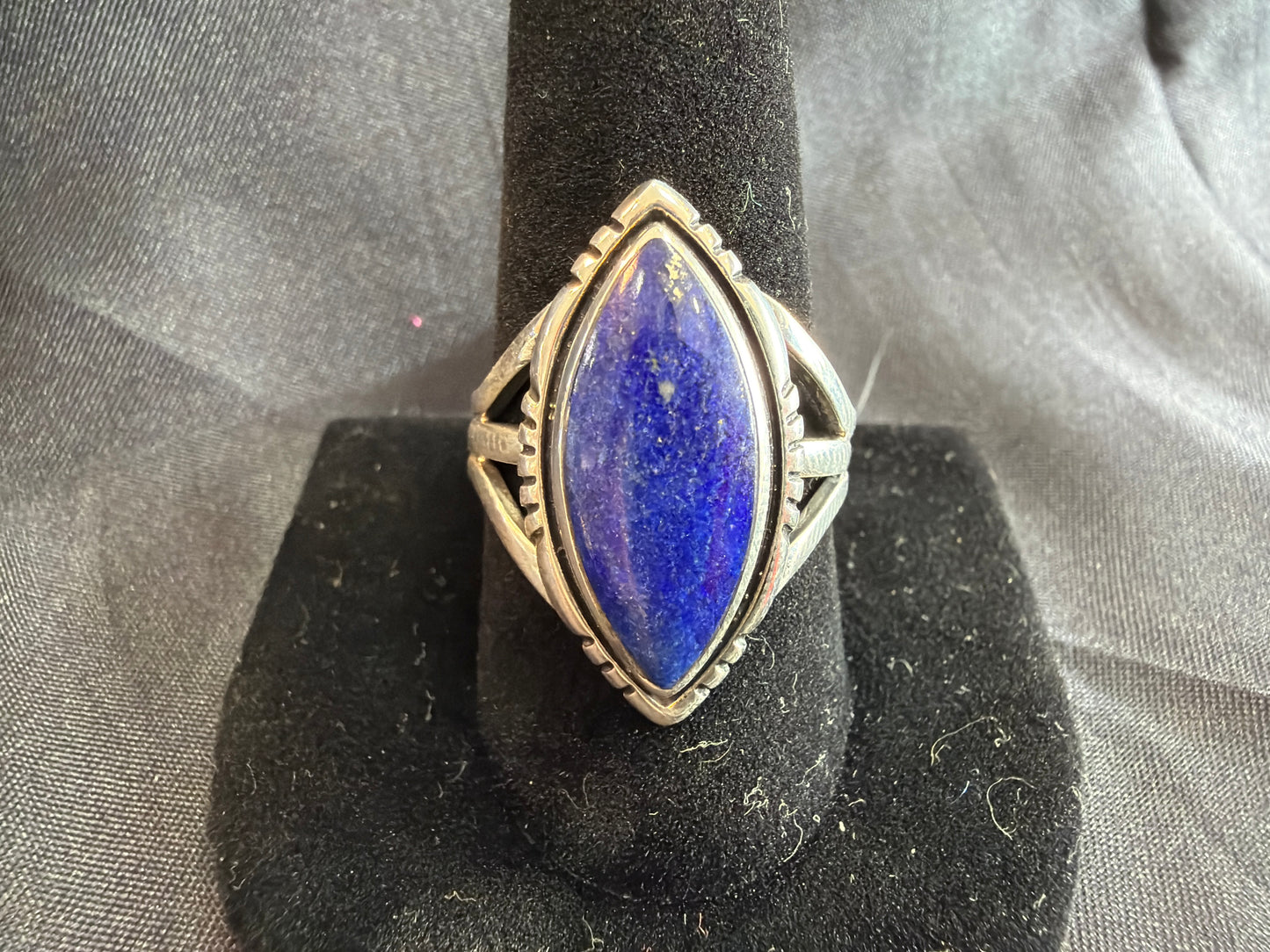 Lapis/Sterling Silver Ring (Size 10 1/2)