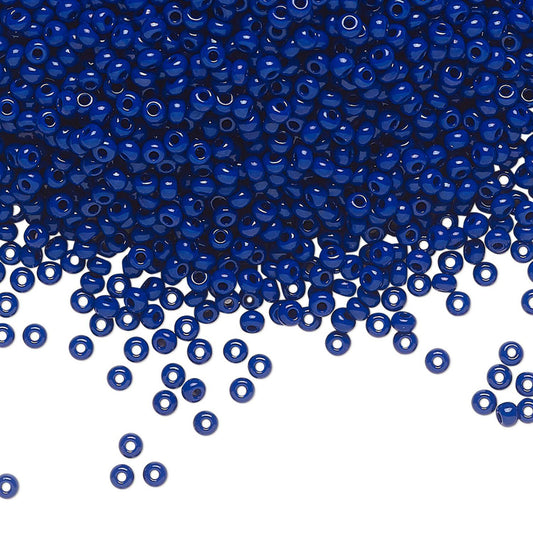 11 Seed Bead Opaque Cobalt Blue