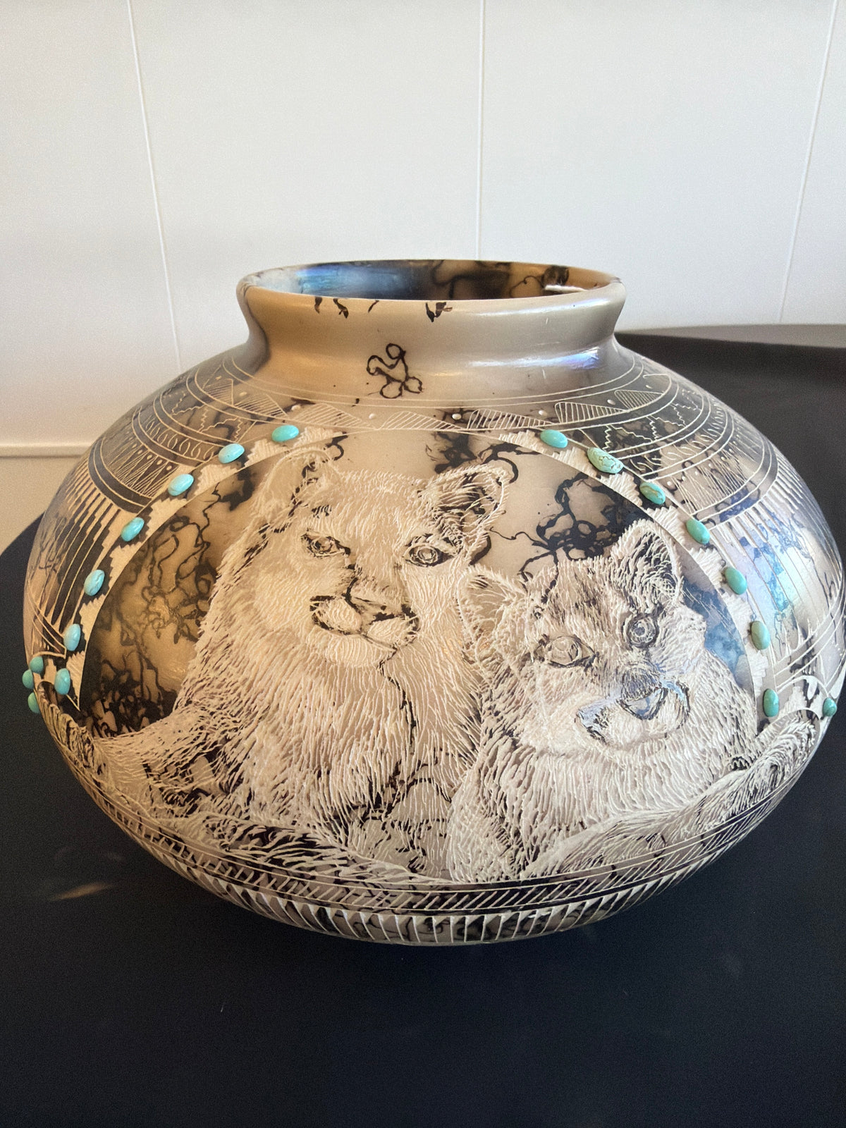Horsehair Pottery - Susie C. (Navajo)