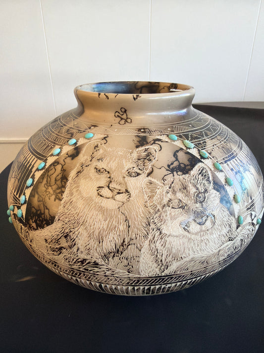 Horsehair Pottery - Susie C. (Navajo)