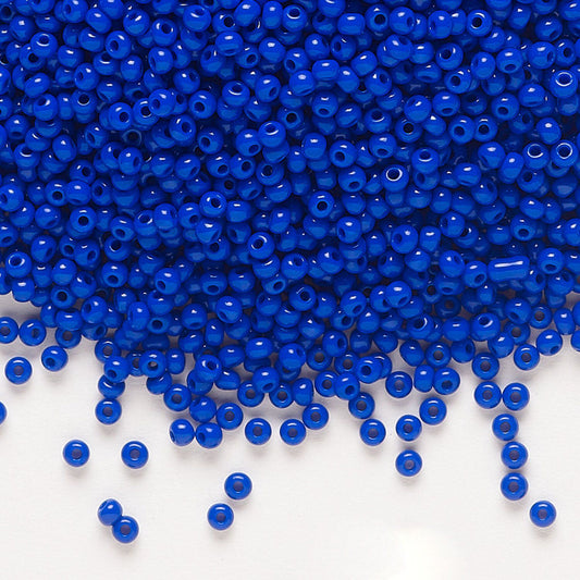 11 Seed Bead Opaque Lapis Blue